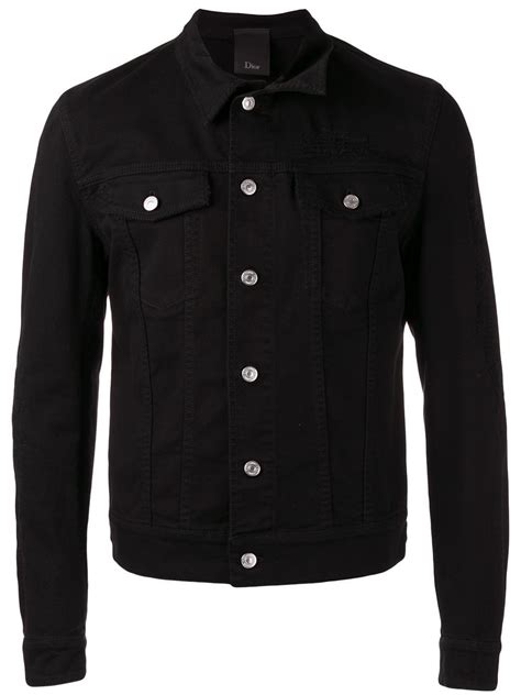 dior homme black denim jacket|Dior denim jacket men.